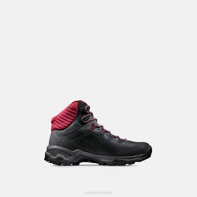 Mammut fottøy kvinner nova iv mid gtx svart-blod rød 8L8B355