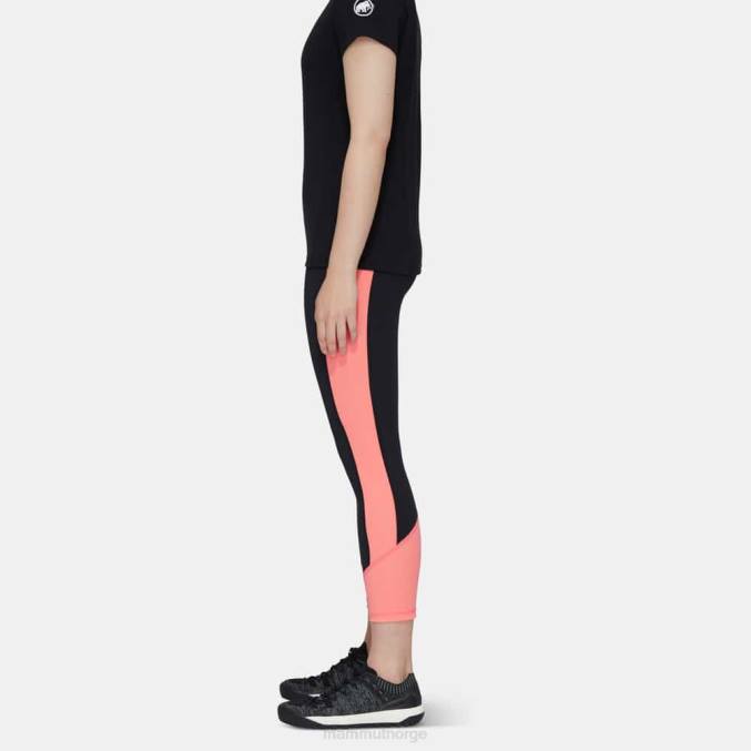 Mammut klær kvinner massone tights 7/8 svart-laks 8L8B843