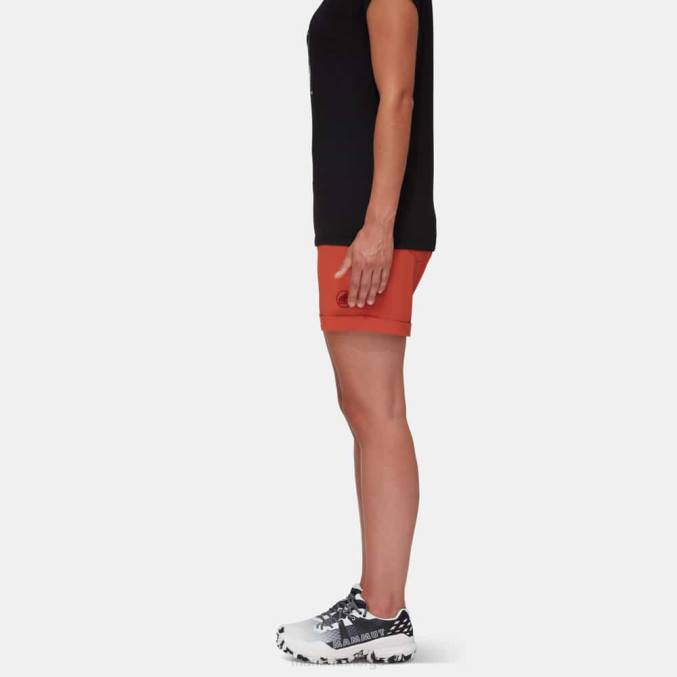 Mammut klær kvinner runbold rullemansjettshorts terrakotta 8L8B172