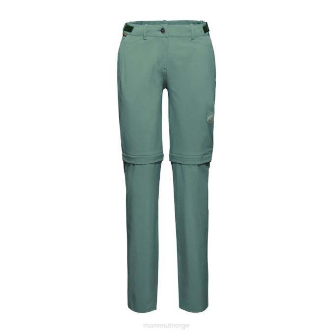 Mammut klær kvinner runbold zip off bukser mørk jade 8L8B1119