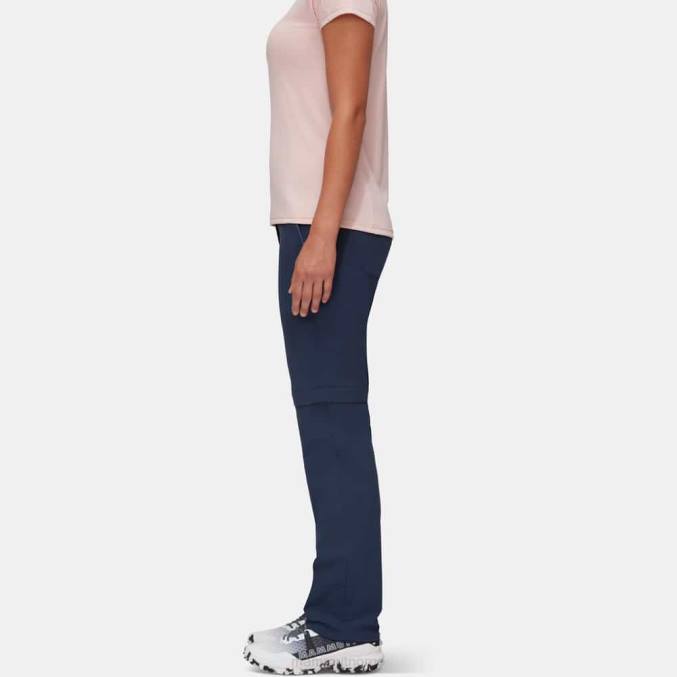Mammut klær kvinner runbold zip off bukser marine 8L8B264