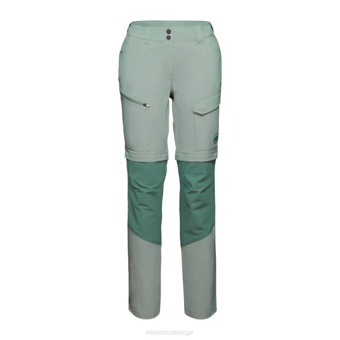 Mammut klær kvinner zinal hybrid bukser med glidelås jade-mørk jade 8L8B1100