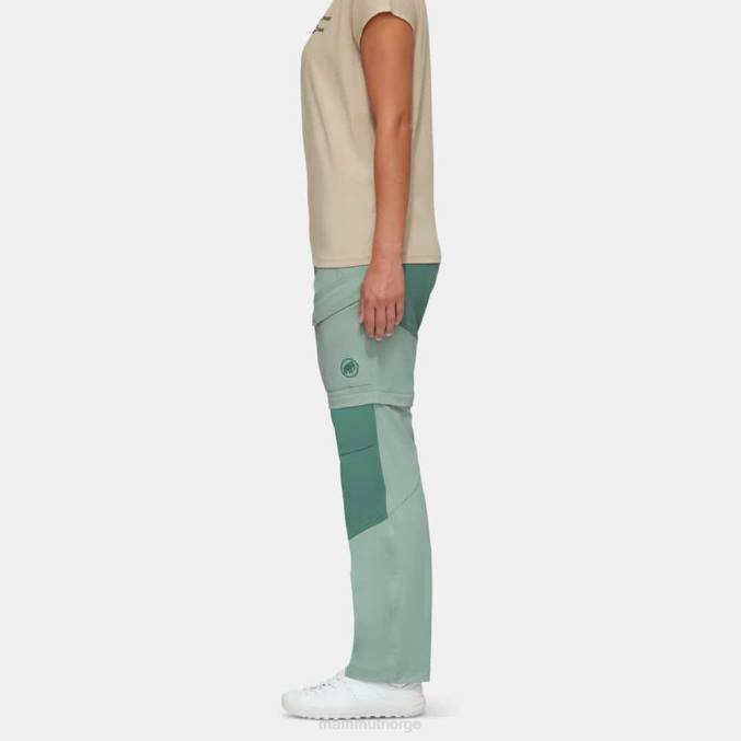 Mammut klær kvinner zinal hybrid bukser med glidelås jade-mørk jade 8L8B1100