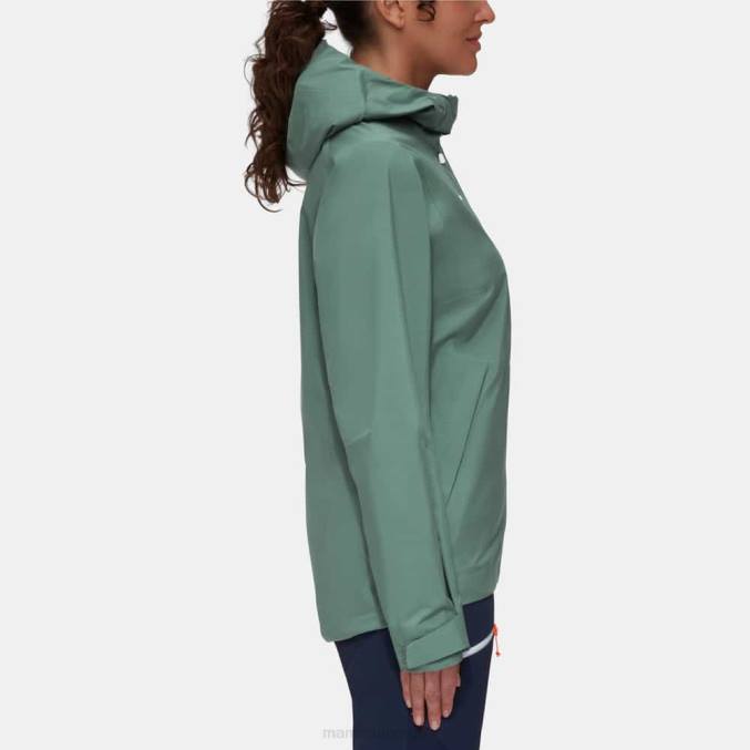 Mammut klær kvinner alto hs hettejakke mørk jade 8L8B675