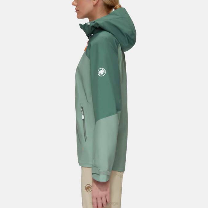 Mammut klær kvinner convey tour hs hettejakke jade-mørk jade 8L8B746