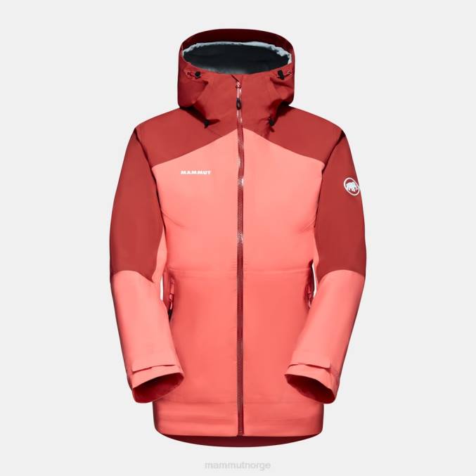 Mammut klær kvinner convey tour hs hettejakke laks-terrakotta 8L8B744