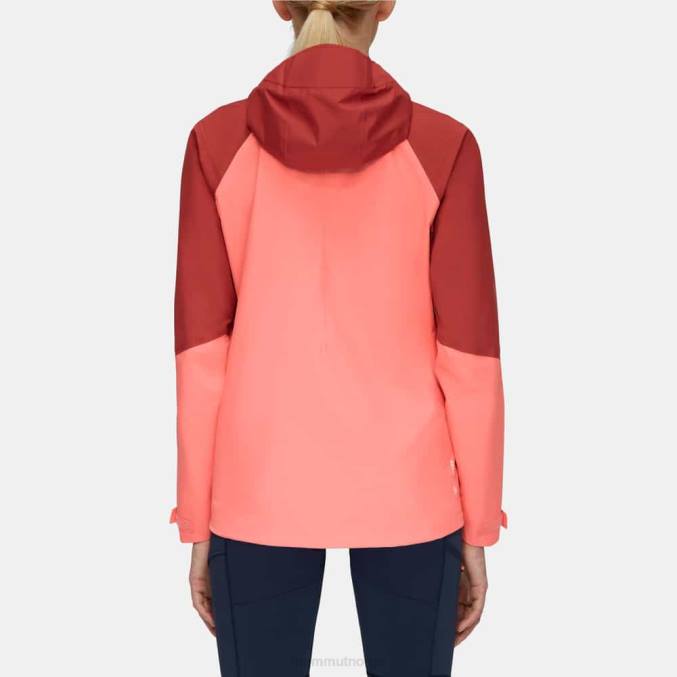 Mammut klær kvinner convey tour hs hettejakke laks-terrakotta 8L8B744