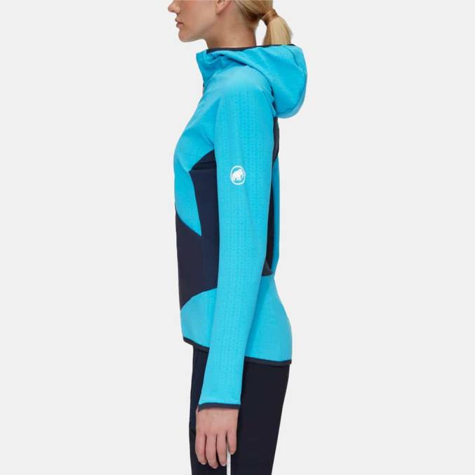 Mammut klær kvinner eiger speed ml hybrid hettejakke himmelnatt 8L8B91