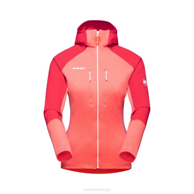 Mammut klær kvinner eiswand advanced ml hettejakke berberis-azalea 8L8B964