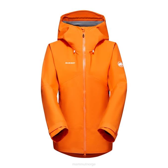 Mammut klær kvinner krater hs hettejakke mørk mandarin 8L8B90
