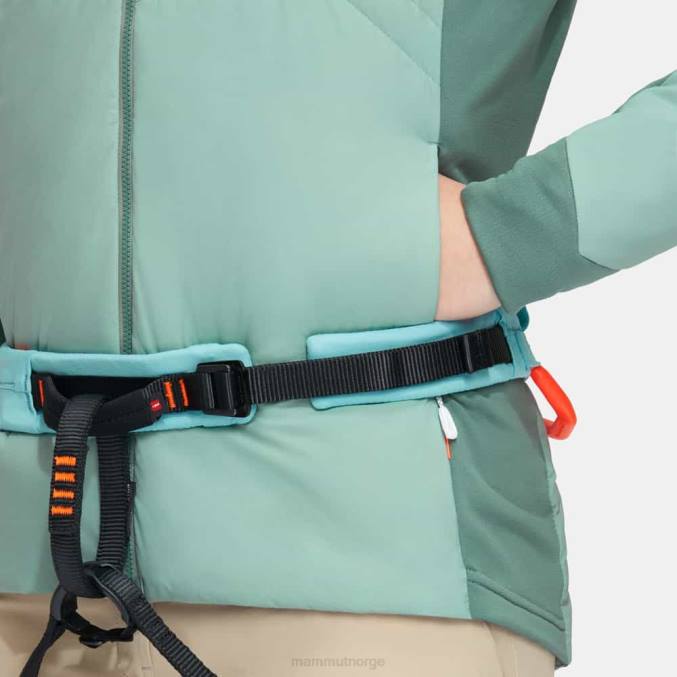 Mammut klær kvinner rim light i flex hettejakke jade-mørk jade 8L8B756