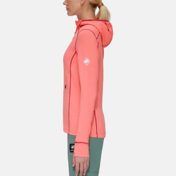 Mammut klær kvinner taiss light ml hettejakke laks-terrakotta 8L8B195