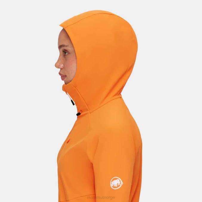 Mammut klær kvinner ultimat komfort så hettejakke mørk mandarin 8L8B667