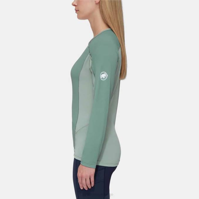 Mammut klær kvinner aenergy fl longsleeve mørk jade-jade 8L8B857