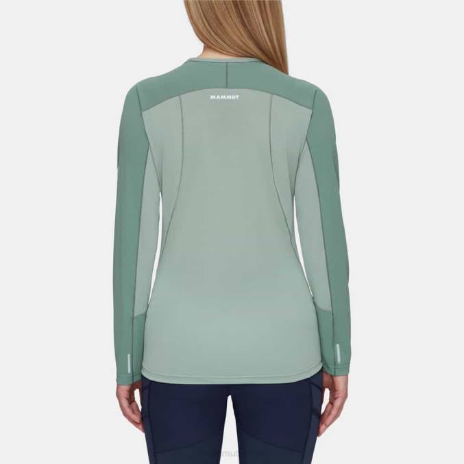 Mammut klær kvinner aenergy fl longsleeve mørk jade-jade 8L8B857