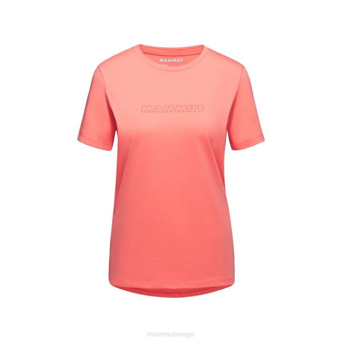 Mammut klær kvinner core t-skjorte logo laks 8L8B1040