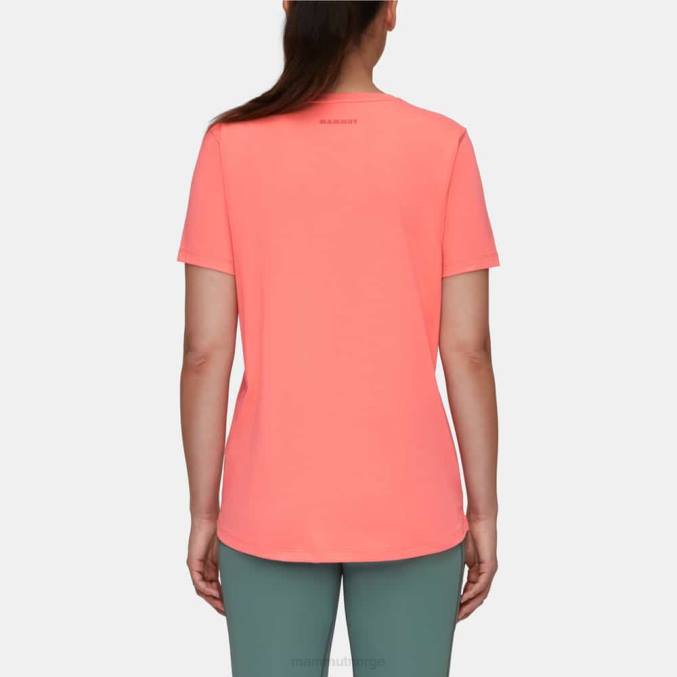 Mammut klær kvinner core t-skjorte logo laks 8L8B1040