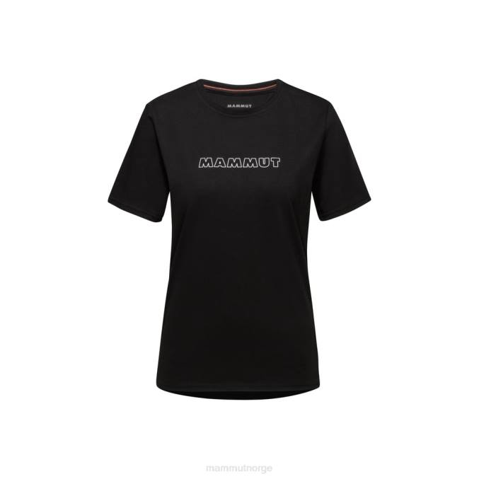 Mammut klær kvinner core t-skjorte logo svart 8L8B215