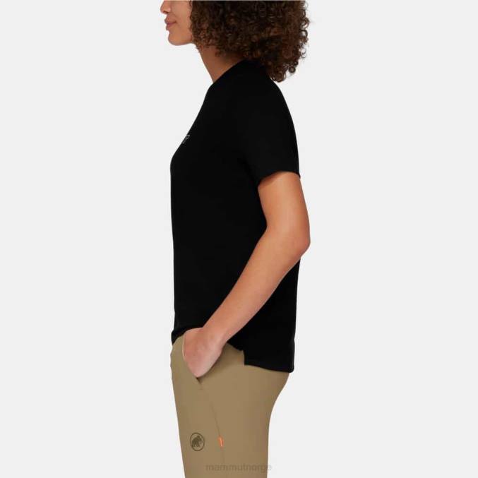 Mammut klær kvinner core t-skjorte logo svart 8L8B215