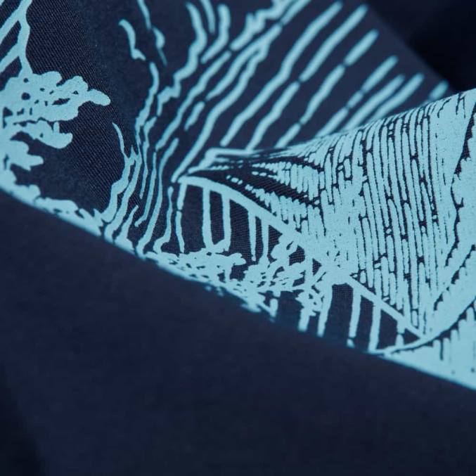 Mammut klær kvinner fjell t-skjorte fujiyama marine 8L8B1110