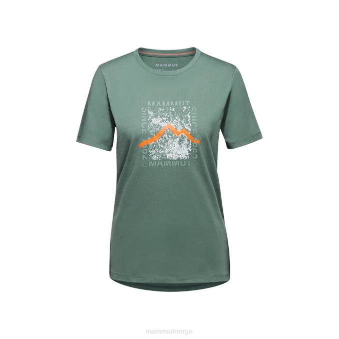 Mammut klær kvinner kjerne t-skjorte boks mørk jade 8L8B1094
