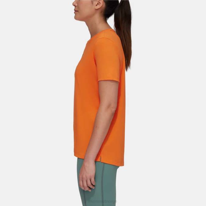 Mammut klær kvinner kjerne t-skjorte emblem mørk mandarin 8L8B900
