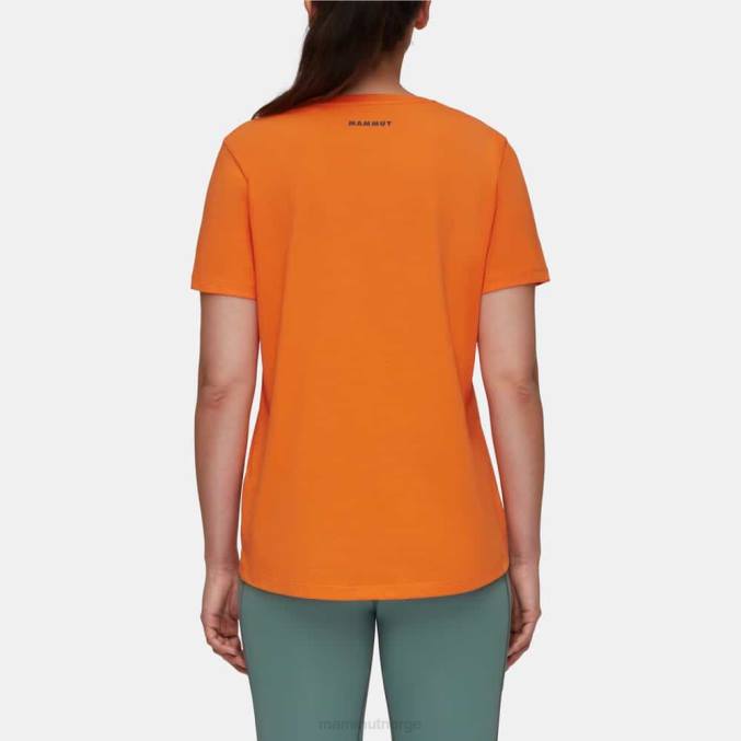 Mammut klær kvinner kjerne t-skjorte emblem mørk mandarin 8L8B900