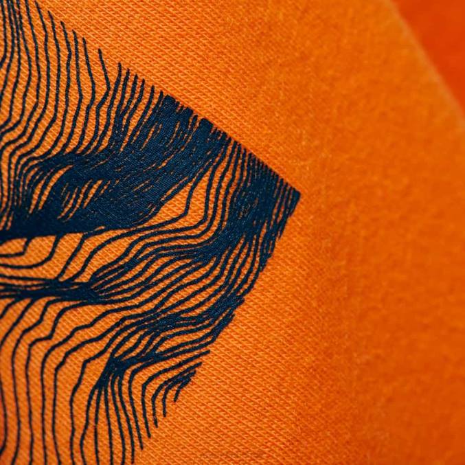 Mammut klær kvinner kjerne t-skjorte emblem mørk mandarin 8L8B900