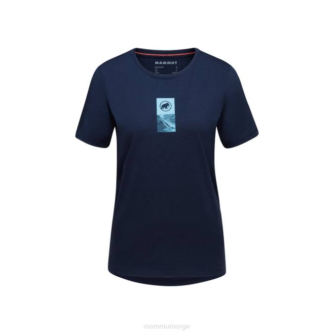 Mammut klær kvinner kjerne t-skjorte emblem marine 8L8B899