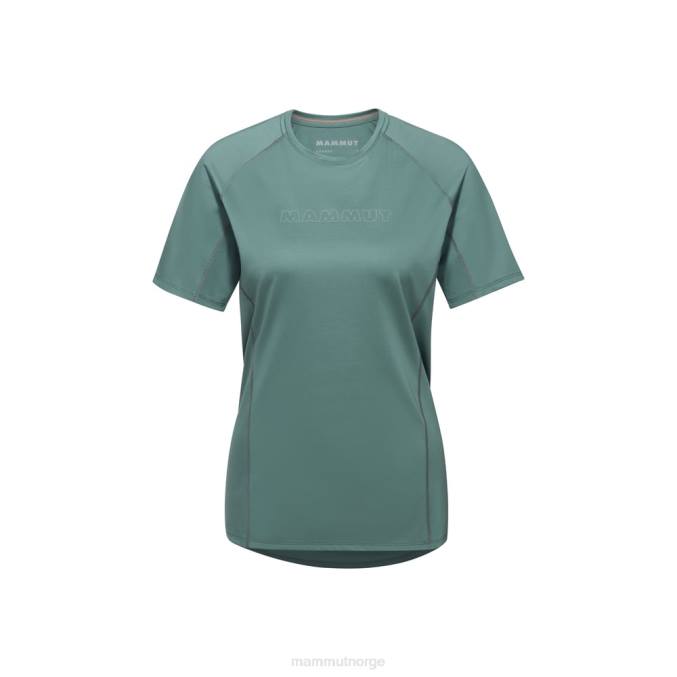 Mammut klær kvinner selun fl t-skjorte logo mørk jade 8L8B886
