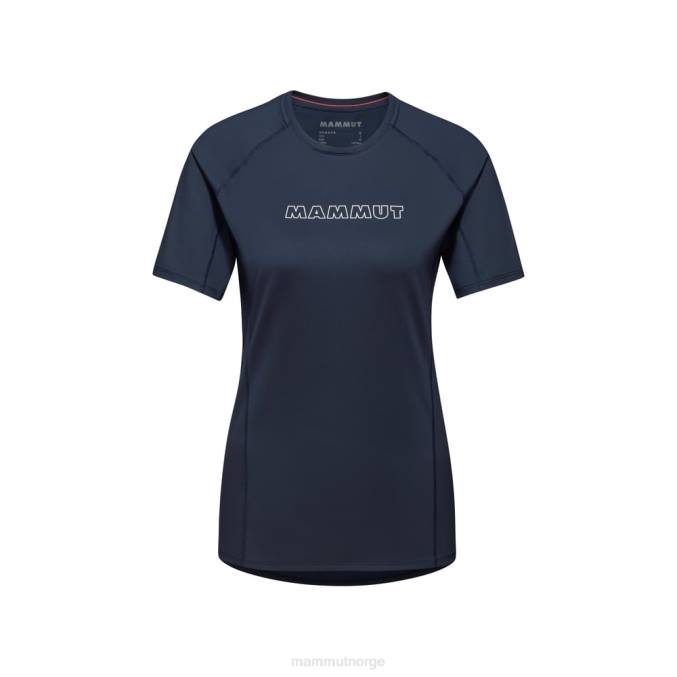 Mammut klær kvinner selun fl t-skjorte logo marine 8L8B885