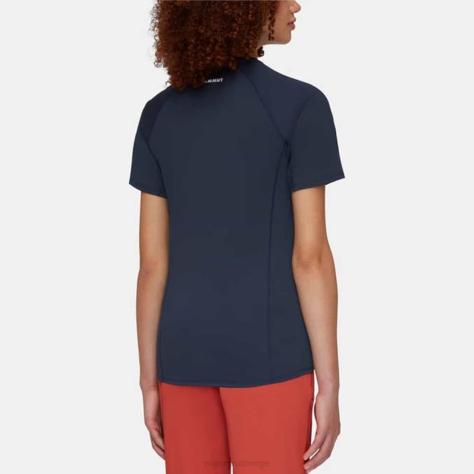 Mammut klær kvinner selun fl t-skjorte logo marine 8L8B885