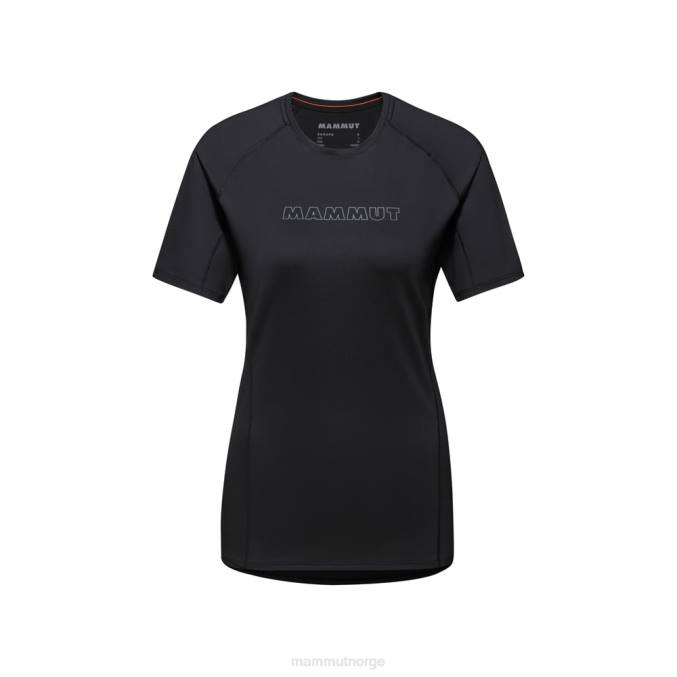 Mammut klær kvinner selun fl t-skjorte logo svart 8L8B149