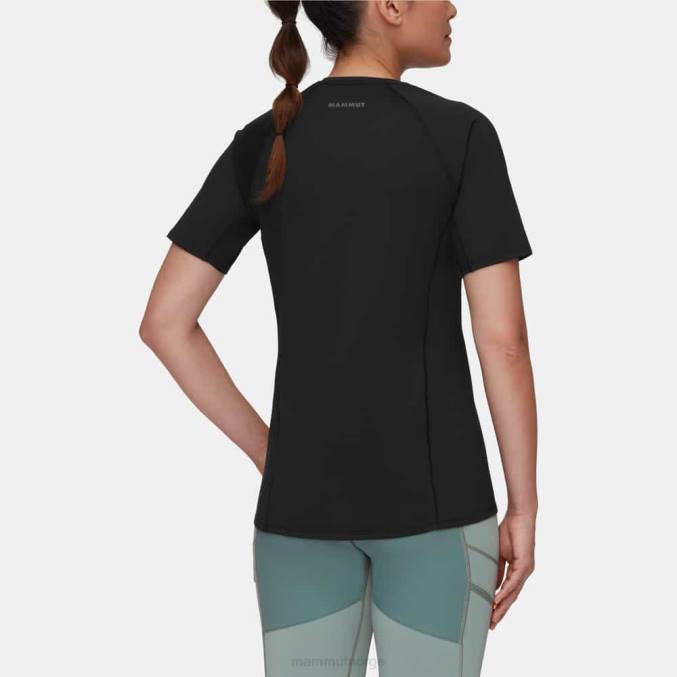 Mammut klær kvinner selun fl t-skjorte logo svart 8L8B149