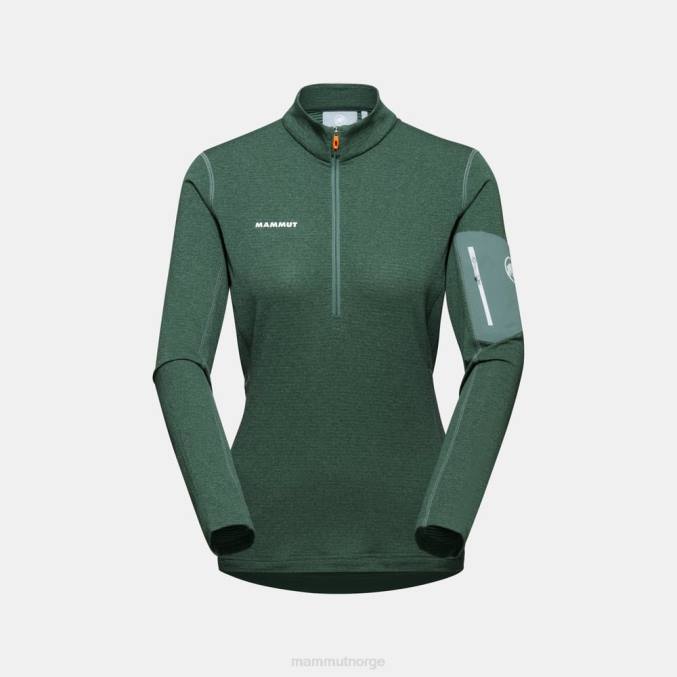 Mammut klær kvinner aenergy light ml halv glidelås trekk mørk jade 8L8B935