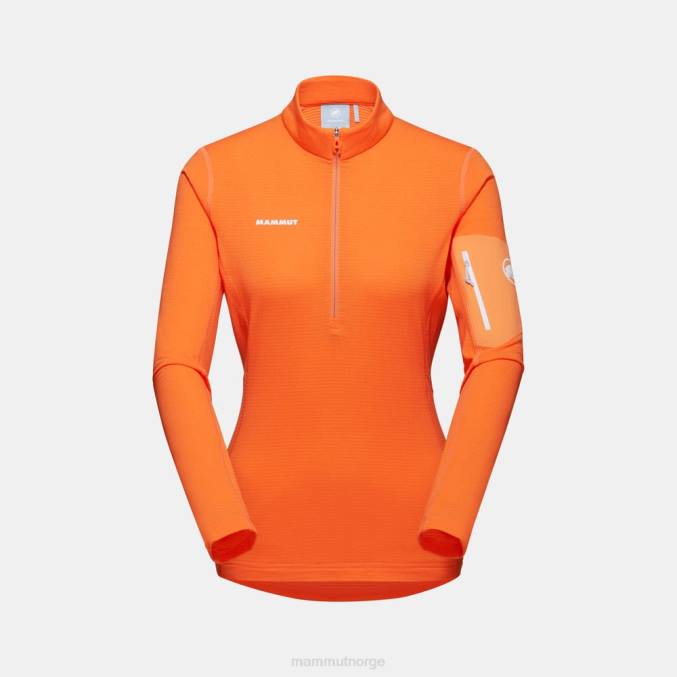 Mammut klær kvinner aenergy light ml halv glidelås trekk mandarin 8L8B934