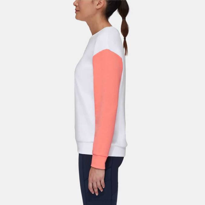 Mammut klær kvinner core ml crew neck hver dag hvit-laks 8L8B244