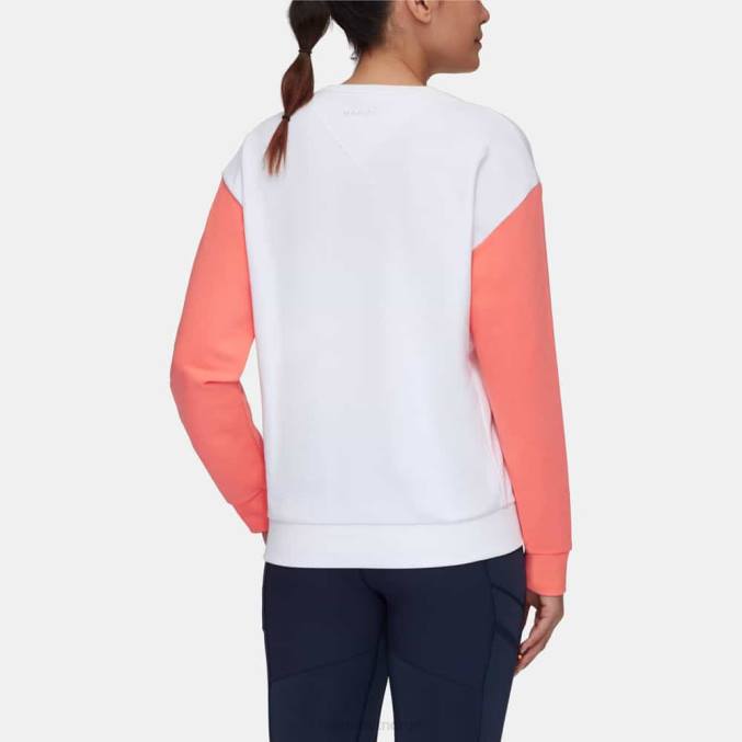 Mammut klær kvinner core ml crew neck hver dag hvit-laks 8L8B244