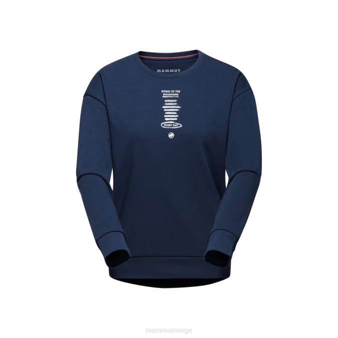 Mammut klær kvinner core ml crew neck hver dag marine 8L8B1083