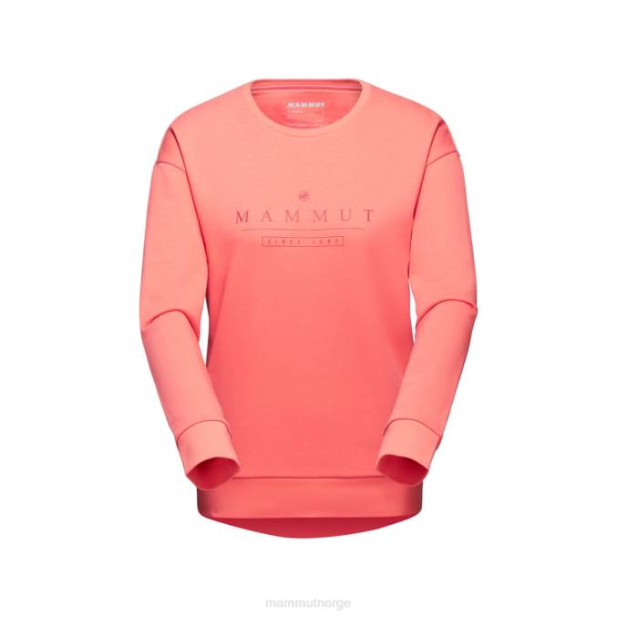 Mammut klær kvinner core ml logo med rund hals laks 8L8B1034