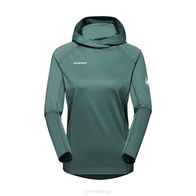 Mammut klær kvinner selun fl sun hettegenser mørk jade 8L8B643