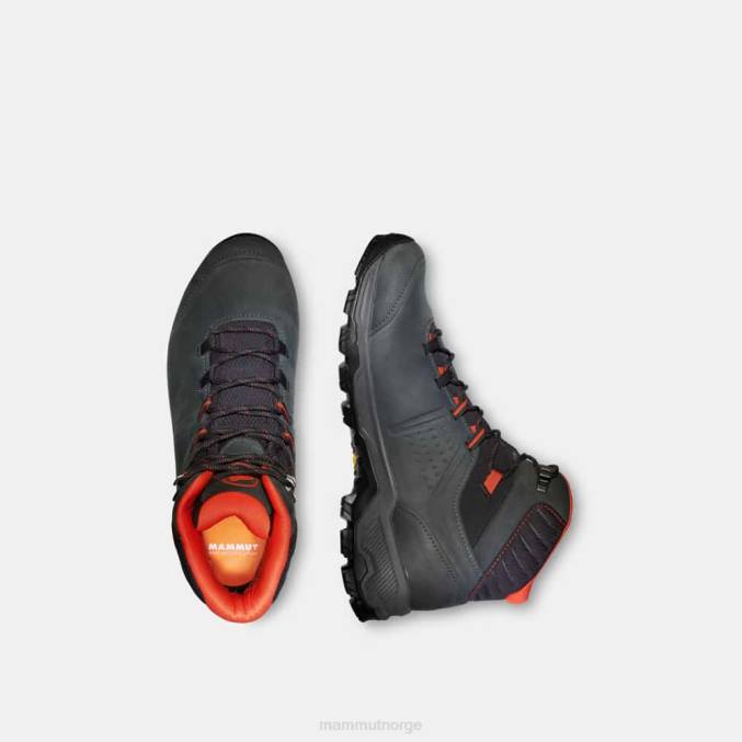 Mammut fottøy menn kvikksølv iv mid gtx svart-glødende rød 8L8B1256