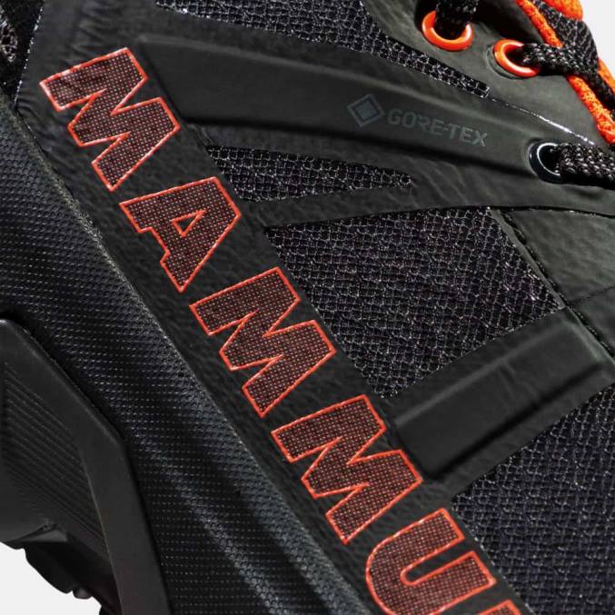 Mammut fottøy menn sertig ii lav gtx svart-levende oransje 8L8B1209