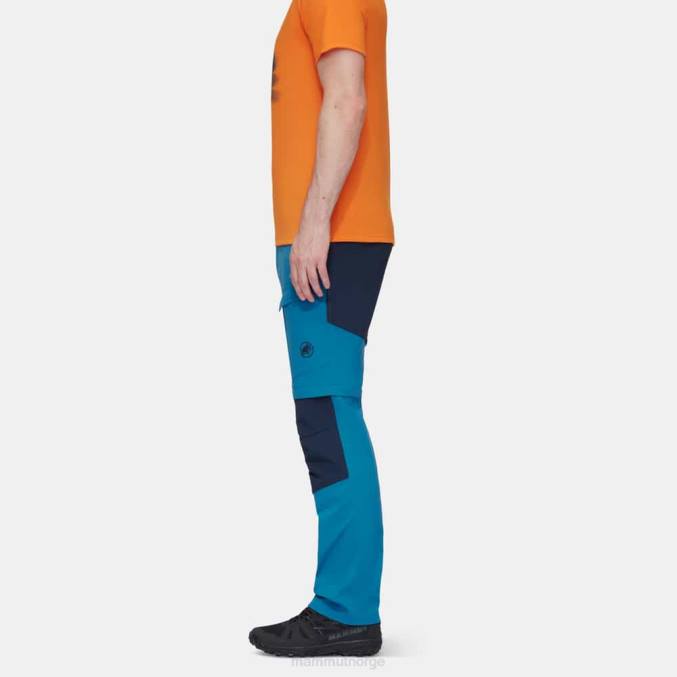 Mammut klær menn zinal hybrid bukser med glidelås dyp is-marin 8L8B1103