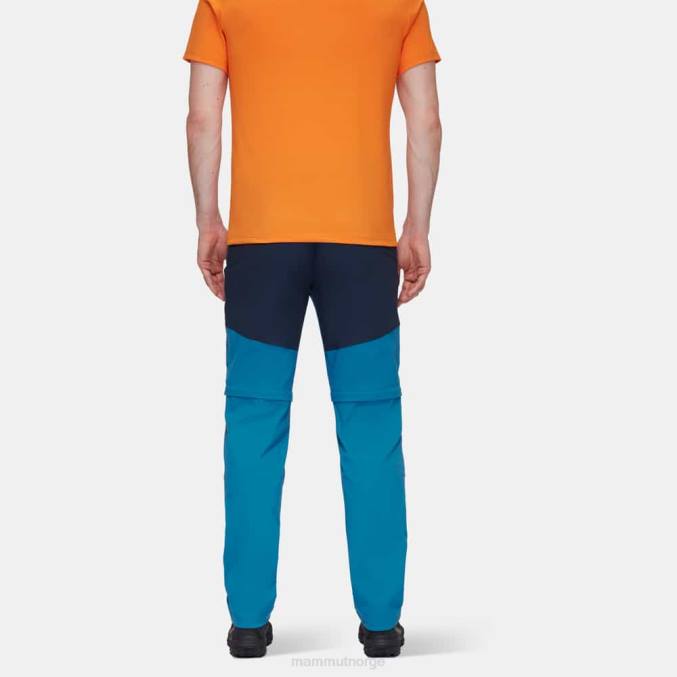 Mammut klær menn zinal hybrid bukser med glidelås dyp is-marin 8L8B1103