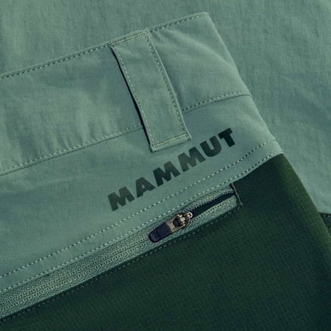 Mammut klær menn zinal hybrid bukser med glidelås mørke jade-tre 8L8B1102