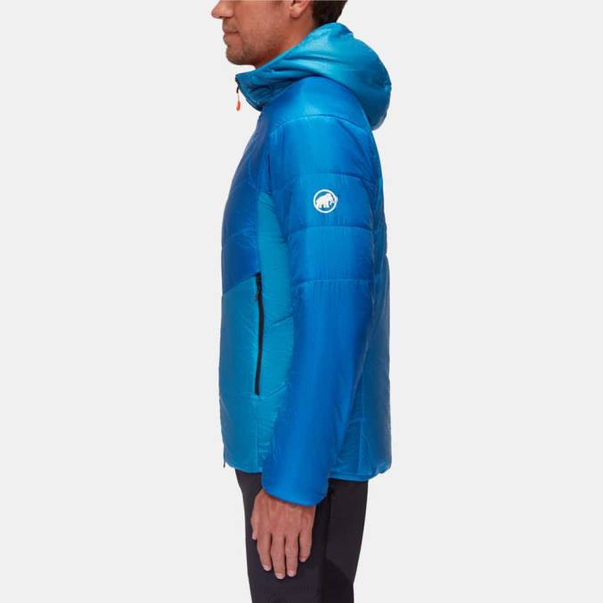 Mammut klær menn eigerjoch light i hettejakke tarn-azurit 8L8B8