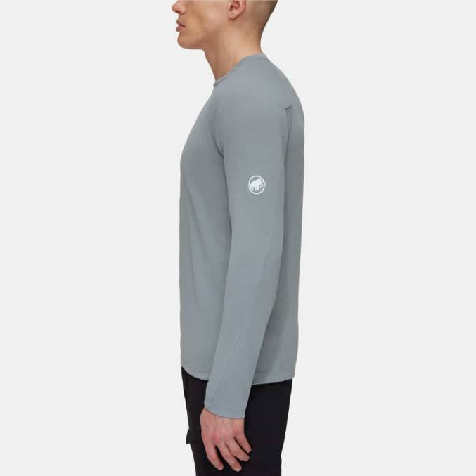 Mammut klær menn aegility fl longsleeve granitt melange 8L8B1128