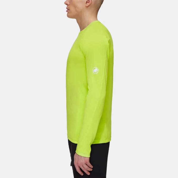 Mammut klær menn aegility fl longsleeve høylime 8L8B1129
