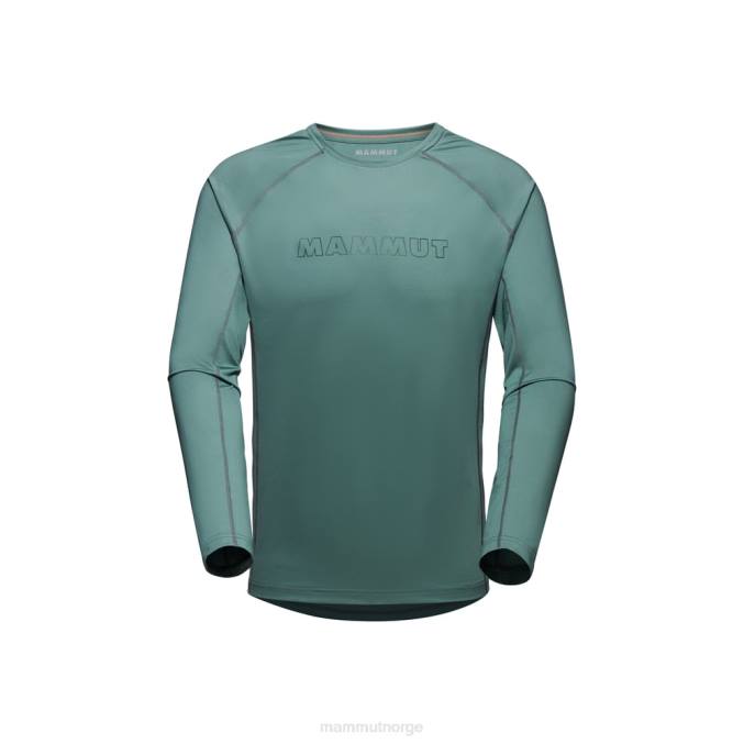 Mammut klær menn selun fl longsleeve logo mørk jade 8L8B870